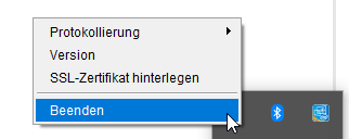 Client-Security beenden